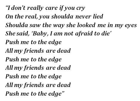 Lyrics of "XO Tour Llif3" 