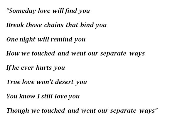"Separate Ways (Worlds Apart)" Lyrics